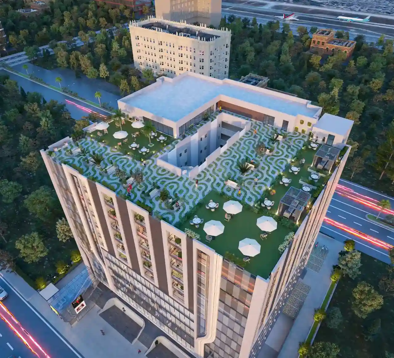 Virat NRI Avenue Drone View Virat NRI Avenue Drone View